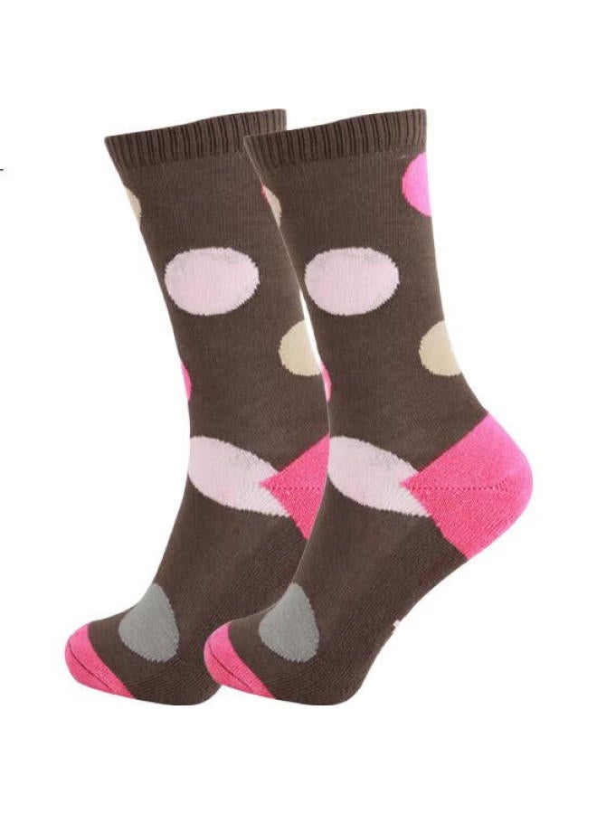 Md High Tube Women'S Socks Women'S Socks With Loop Bottom Fashion Long Tube Socks 4 Pairs Pack - Image 3