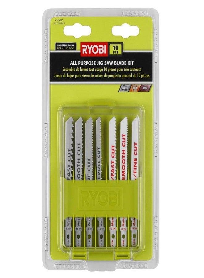 Ryobi A14AK10 All-Purpose Jig Saw Blade Kit (10-Piece) - Image 2
