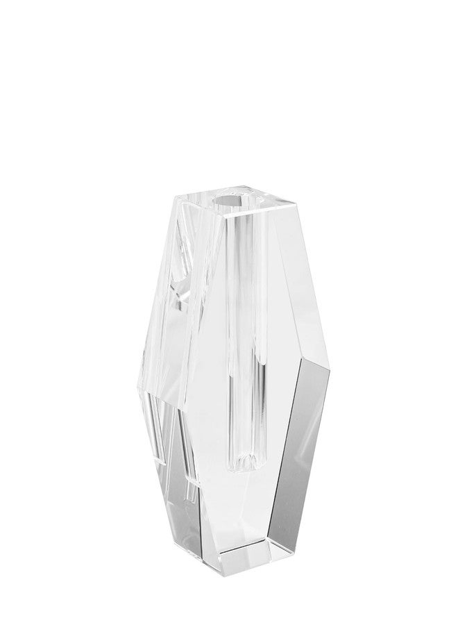 kitCom Crystal Vase 4.5-inch High, Modern Crystal Home Office Decor for Living Room Dining Table Centerpieces, Birthday and Wedding - Image 1