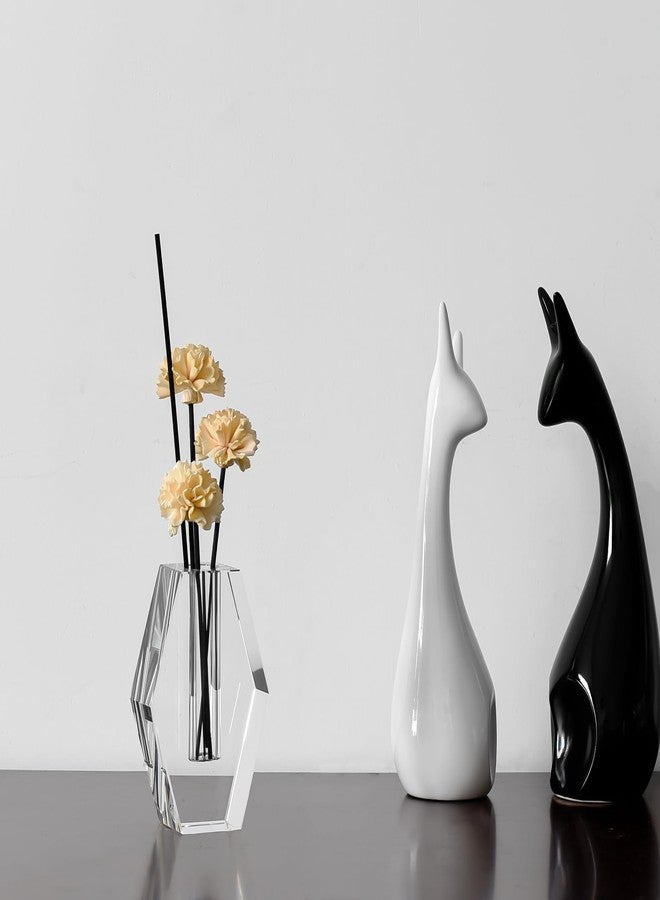 kitCom Crystal Vase 4.5-inch High, Modern Crystal Home Office Decor for Living Room Dining Table Centerpieces, Birthday and Wedding - Image 5