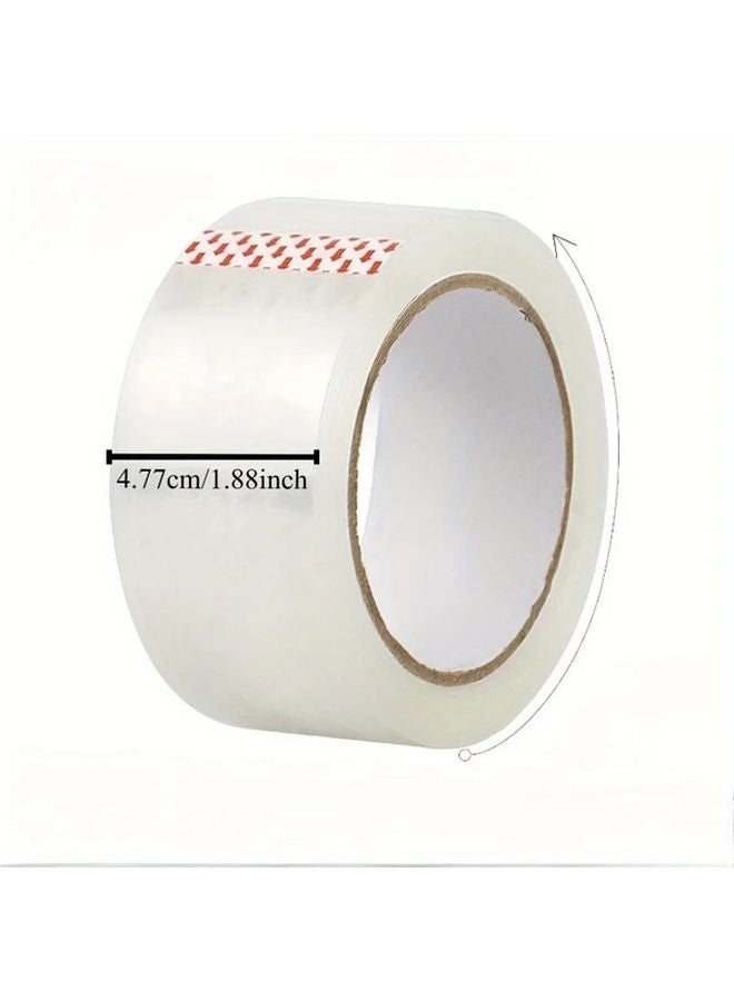 قطعتان شريط تغليف صناعي ثقيل واضح ومضاد للضوضاء مع موزع أحمر - Image 3