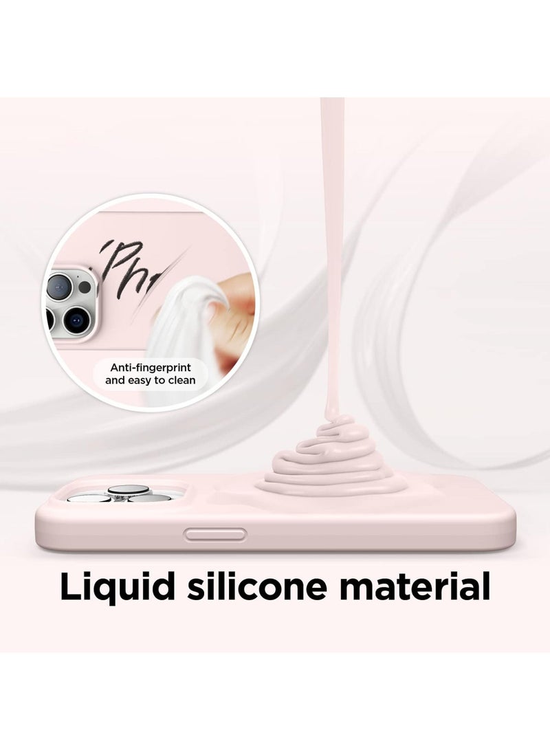 Compatible with iPhone 15 Pro Max Case Liquid Silicone Case Full Body Protective Cover Shockproof Slim Phone Case Anti-Scratch Soft Microfiber Lining 6.7 inch