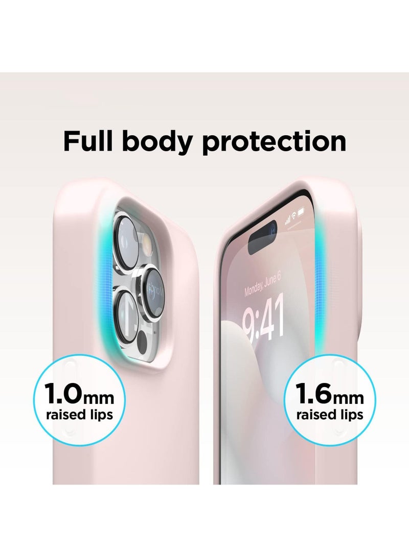 Compatible with iPhone 15 Pro Max Case Liquid Silicone Case Full Body Protective Cover Shockproof Slim Phone Case Anti-Scratch Soft Microfiber Lining 6.7 inch