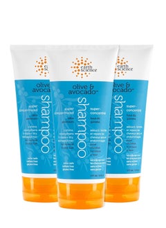 Earth Science EARTH SCIENCE - Olive & Avocado Oil Shampoo: Super Concentrated for Normal to Dry Hair (3pk, 6 oz.)  - Image 1