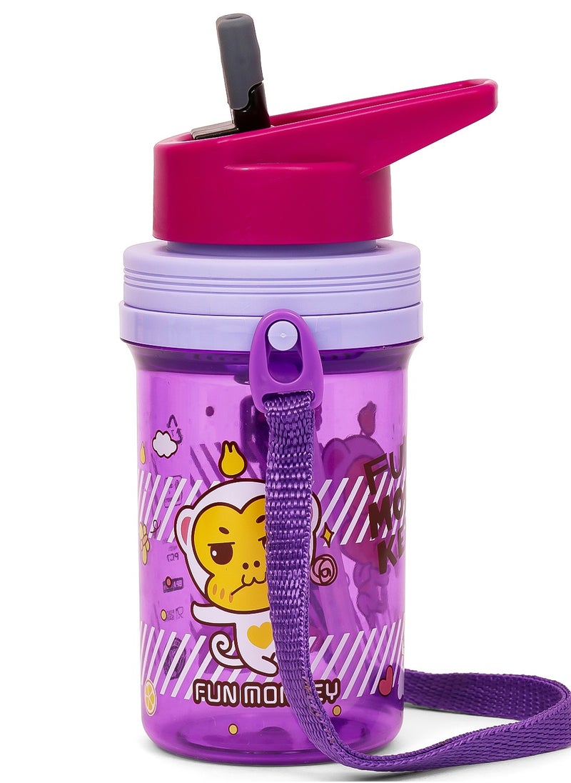 Eazy Kids زجاجة مياه 500 مل مع شفاطة - أرجواني  - Image 5