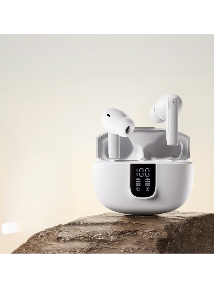 AROAQ Wireless Earbuds, Noise Cancellation Bluetooth In-ear Earphones, Clear Sound Dual Speaker Stereo T22tws Headset, (T63 double mark ENC noise reduction white) - Image 1