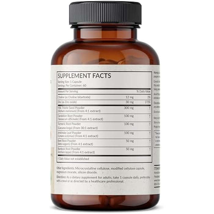 Futurebiotics Liver Detox Advanced Detox & Cleanse Formula Supports Healthy Liver Function with Milk Thistle, Dandelion Root, Turmeric Artichoke Leaf, & More, Non-GMO, 60 Vegetarian Capsules - Image 5