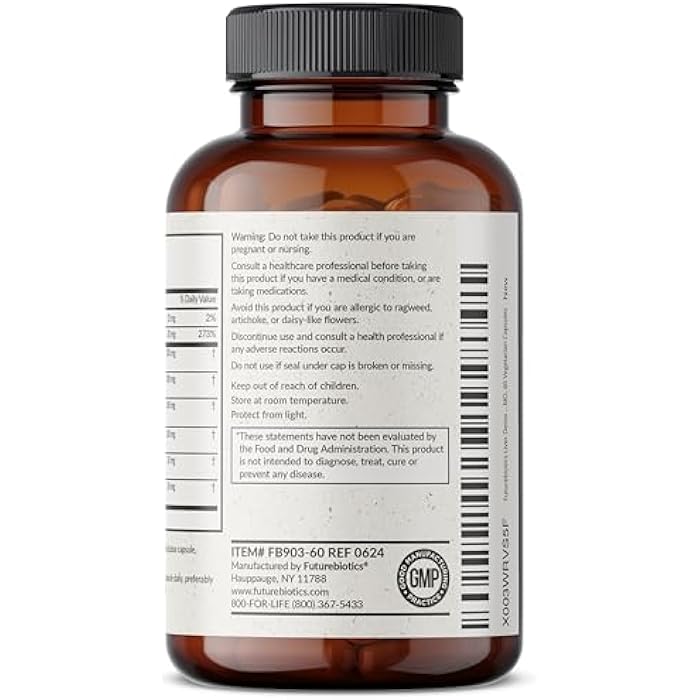Futurebiotics Liver Detox Advanced Detox & Cleanse Formula Supports Healthy Liver Function with Milk Thistle, Dandelion Root, Turmeric Artichoke Leaf, & More, Non-GMO, 60 Vegetarian Capsules - Image 2
