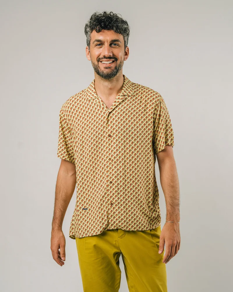 Brava Fabrics Gelati Aloha Shirt Yellow