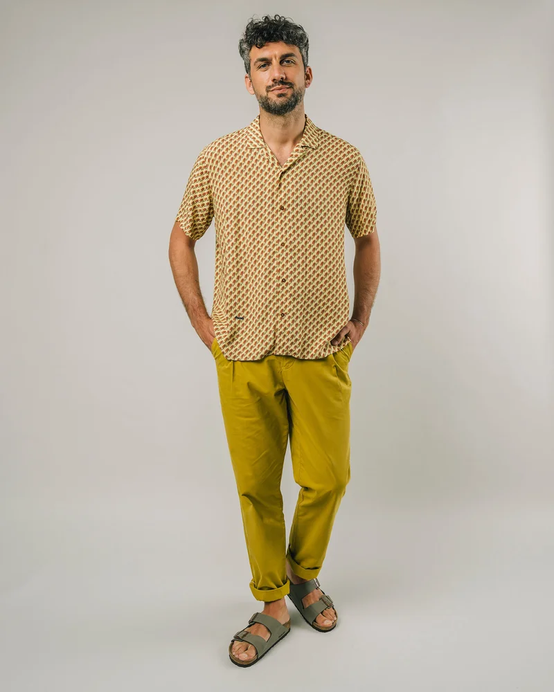 Brava Fabrics Gelati Aloha Shirt Yellow