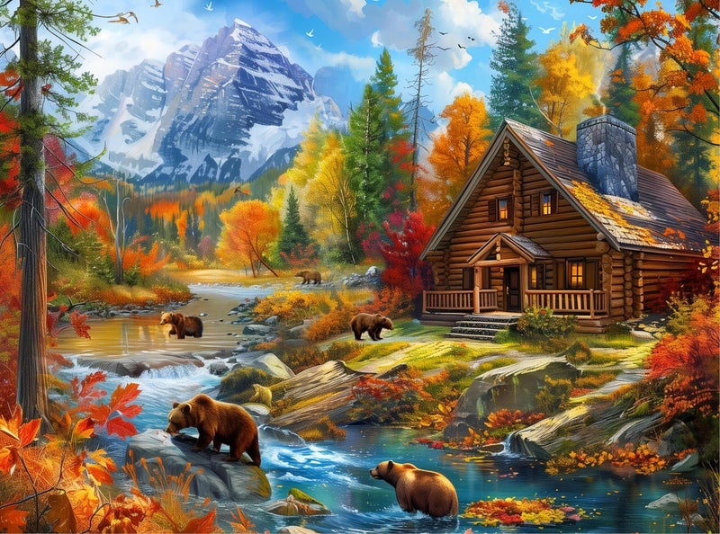 Nattork Jigsaw Puzzles 2000 Pieces for Adults Families Bear Village Pieces Fit Together Perfectly - Image 3