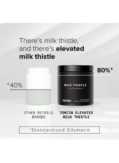 Toniiq Toniiq 25,000mg 50x Concentrated Milk Thistle Extract - Milk Thistle 500mg Per Serving - 80% Silymarin - Bioavailable Silymarin Milk Thistle Supplement Capsules - 90 Vegetarian Caps  - Image 4