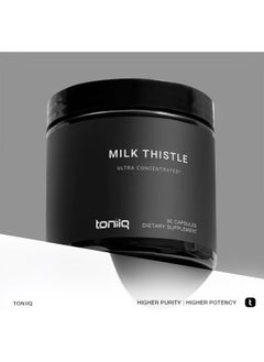 Toniiq Toniiq 25,000mg 50x Concentrated Milk Thistle Extract - Milk Thistle 500mg Per Serving - 80% Silymarin - Bioavailable Silymarin Milk Thistle Supplement Capsules - 90 Vegetarian Caps  - Image 3