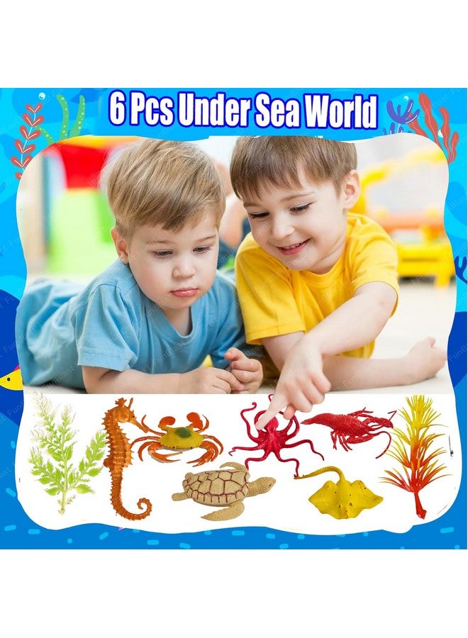 FunBlast Realistic Aquatic Animal Toy - 6 Pcs Under Sea World Sea Animal Toys for Kids, Marine Animals Toys, Ocean Creature Toys, Sea Animal Toy Figure for 3+ Years Old Kids, Boys Girls (6 Pcs) - Image 5