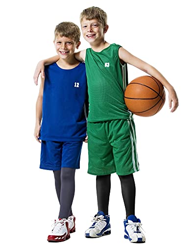 Roadbox 2 Pack Boys Compression Pants Leggings Base Layer Underwear Youth Quick Dry Spandex Tights Running Football Blackwhite - Image 2