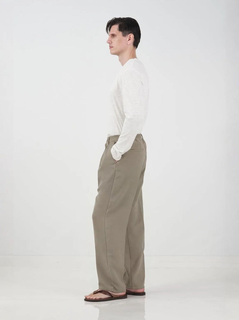 GIESTO High Waist Pleated Tailored Trousers - Image 3