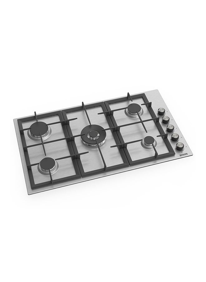 EDISON Edison Built-in Gas Stove, Surface Mount, Stainless Steel, 5 Burners, 60×90 cm  - Image 2