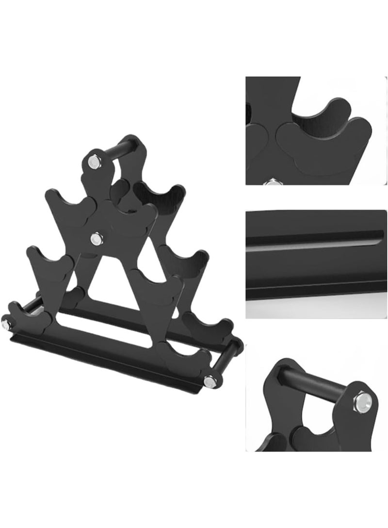 COYO 3 Tier Weight Rack for Dumbbells - Compact Weight Holder Small Dumbbell Rack, Metal Weights Organizer Designed for Men and Women Home Gym Exercise - Image 3
