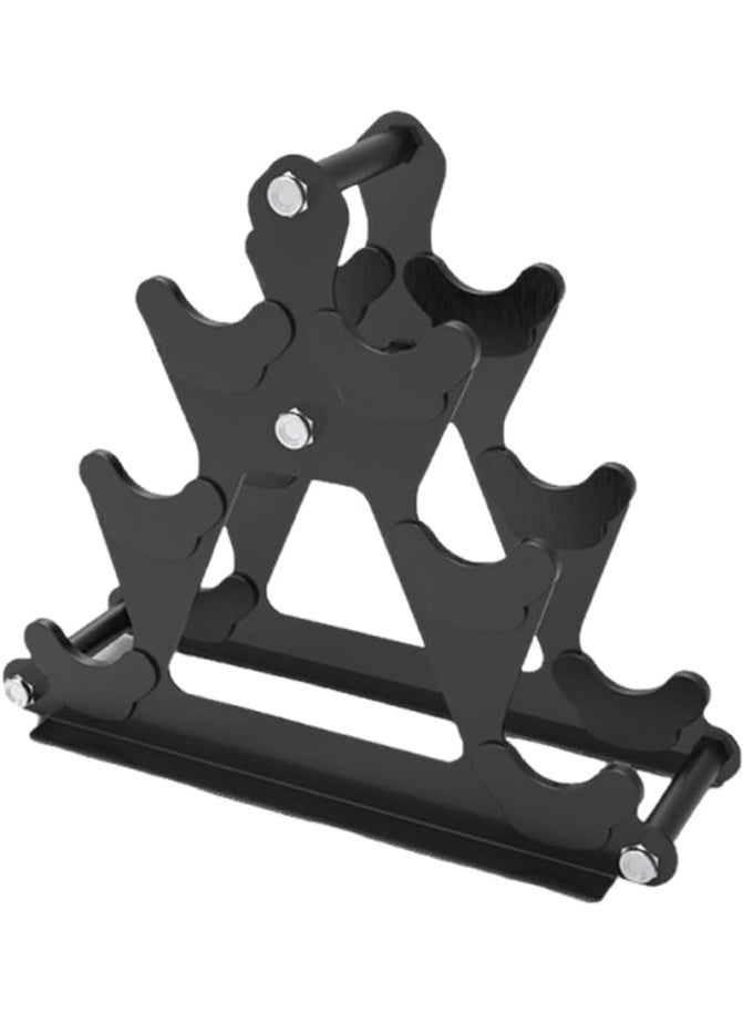 COYO 3 Tier Weight Rack for Dumbbells - Compact Weight Holder Small Dumbbell Rack, Metal Weights Organizer Designed for Men and Women Home Gym Exercise - Image 1