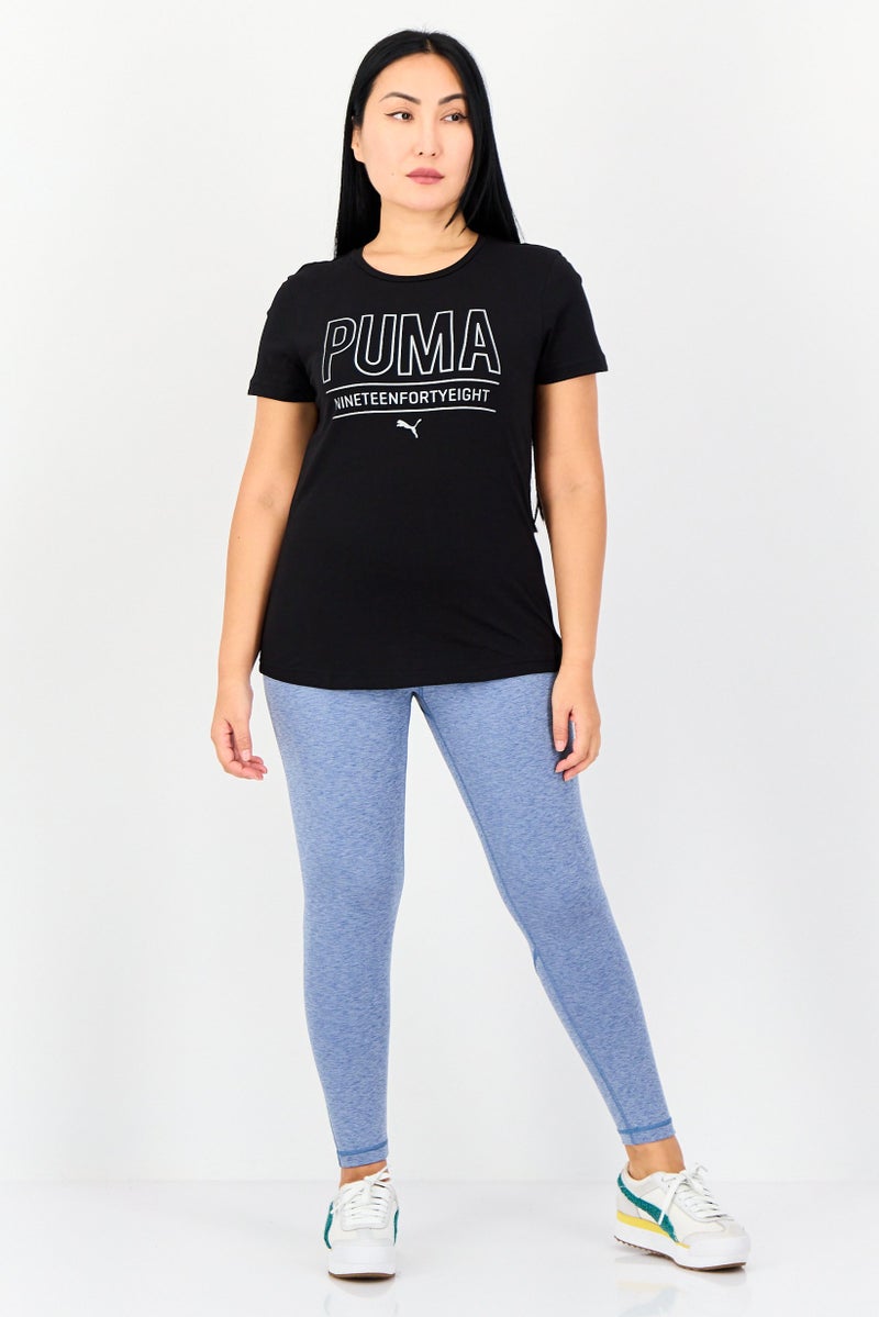 PUMA Women Sportswear Fit Short Sleeve Outdoor T-Shirt, Black - Image 3