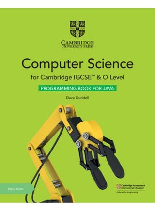 Cambridge IGCSE™ and O Level Computer Science Programming Book for Java with Digital Access (2 Years) - pzsku/ZC3377CE6CA87A577FE27Z/45/_/1744121306/bf88a316-0d04-41ed-85ca-7abd6608791a