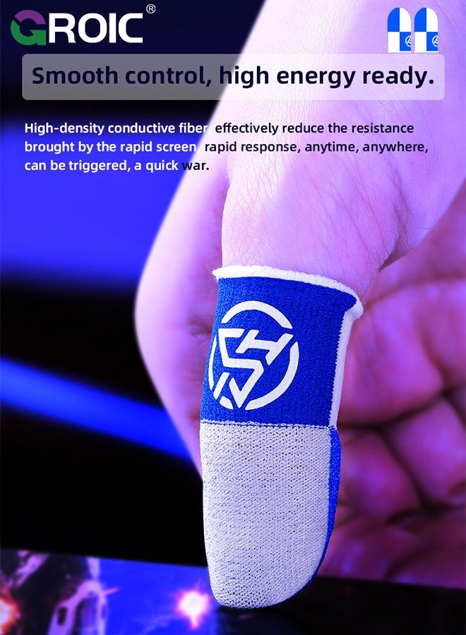 GROIC Game Finger Sleeve, Gamer Thumb Sleeves Mobile Gamings Stabilizer Compression Support Sleeve, Finger Gloves for Gamings Gloves COD Mobile Phone Game Finger Covers Wrap - Image 4