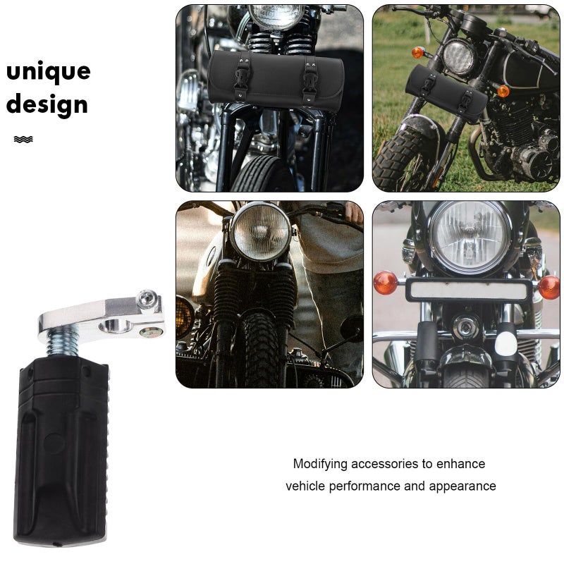 Universal Motorcycle Front Foot Pegs Pedals Aluminum Alloy Easy Installation Off Road Street - Image 4