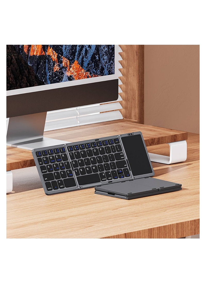 ريتشي - لوحة مفاتيح بلوتوث تعمل باللمس ثلاثية قابلة للطي من ريتشي RCS-K01 - Image 1