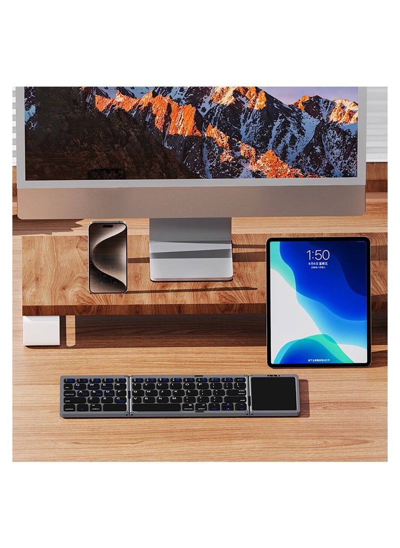 ريتشي - لوحة مفاتيح بلوتوث تعمل باللمس ثلاثية قابلة للطي من ريتشي RCS-K01 - Image 1