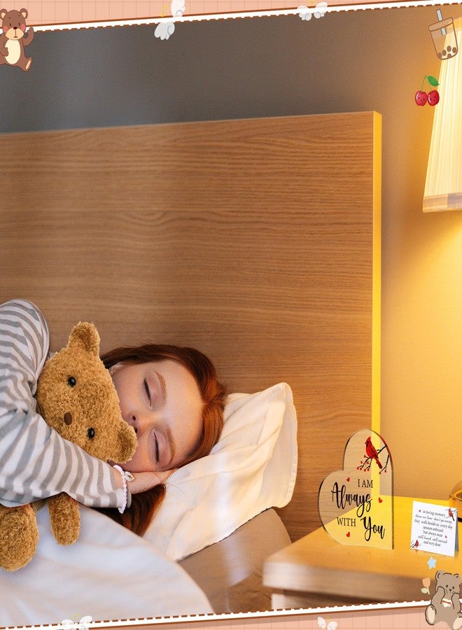 Kenning 5 Pcs Funeral Gift Set Cremation Stuffed Bear for Ashes with Spoon Tiny Urn Keepsake Acrylic Heart Shaped Memorial Plaque Decor Bracelet with Wings for Remember Loss of Loved One (Brown) - Image 5