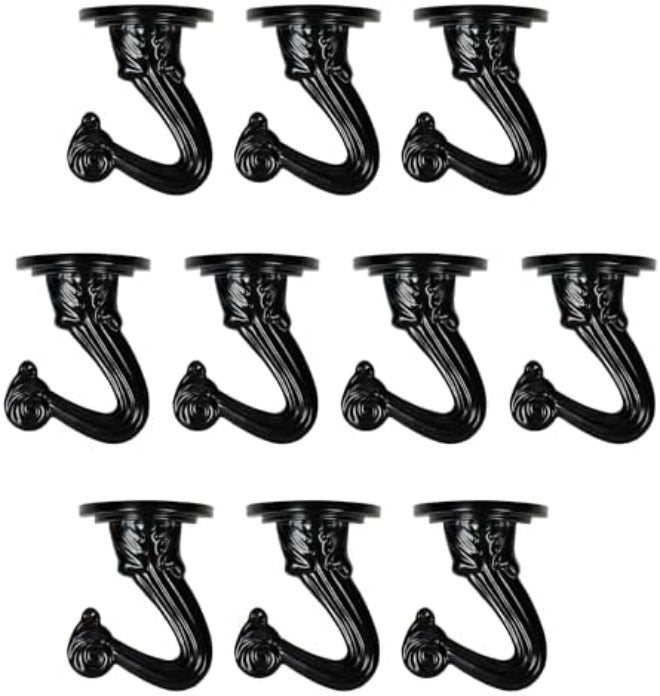 Aidoclip 6 pcs Ceiling Hooks for Hanging Plants,Hanging Hanging Lights Metal Small Hooks,Indoor Outdoor Wall Heavy Duty Plant Hanger Swag Hook