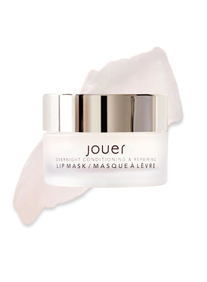 Jouer Mint Overnight Lip Masque – Moisturizing Lip Treatment - Lip Mask Formulated with Maxi Lip for Plumper Lips and Visual Fullness - Shea Butter for Hydration - Image 1