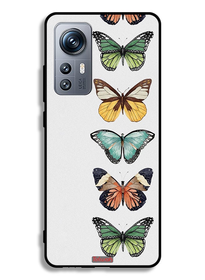 Tolwak Xiaomi 12S Protective Case Cover Four Butterflies - Image 2