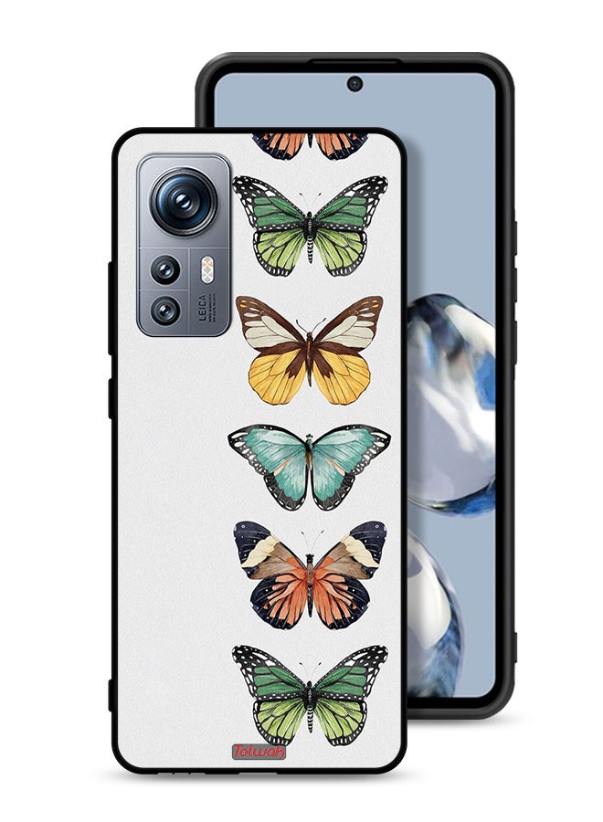 Tolwak Xiaomi 12S Protective Case Cover Four Butterflies - Image 1