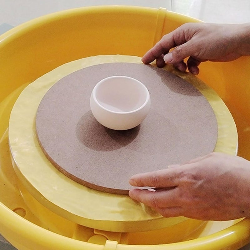 Pottery Wheel Bat Cloth Clay Throwing Slip Wheel Ceramic Crafting Mat Bat for Carving - Image 3