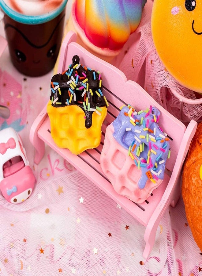 Osowake 7pcs Slow Rising squishies Squishy Toys Jumbo squishies, Hamburger  Cake Ice Cream Pizza Kawaii Squishy Toys or Stress Relief Squeeze Toys Party Favors for Kids Adults Decorative Props - Image 3