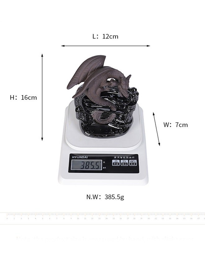 general European Pterodactyl Sandalwood Inverted Incense Burner Creative Black Pterodactyl Waterfall Flowing Incense Burner Decor Piece - Image 3