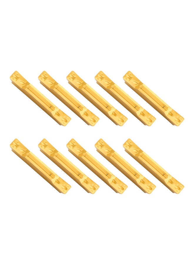 نيبمينينت External Grooving Carbide Insert Turning Tool Set Black/Gold  - Image 3