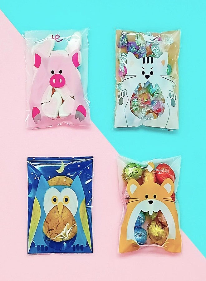 Jagrove 100PCS Cellophane Bags 4X4.5 Inch Clear Self Sealing Goodie Candy Cookie Snack Treat Bags for Party Supplies Bakery - Image 5