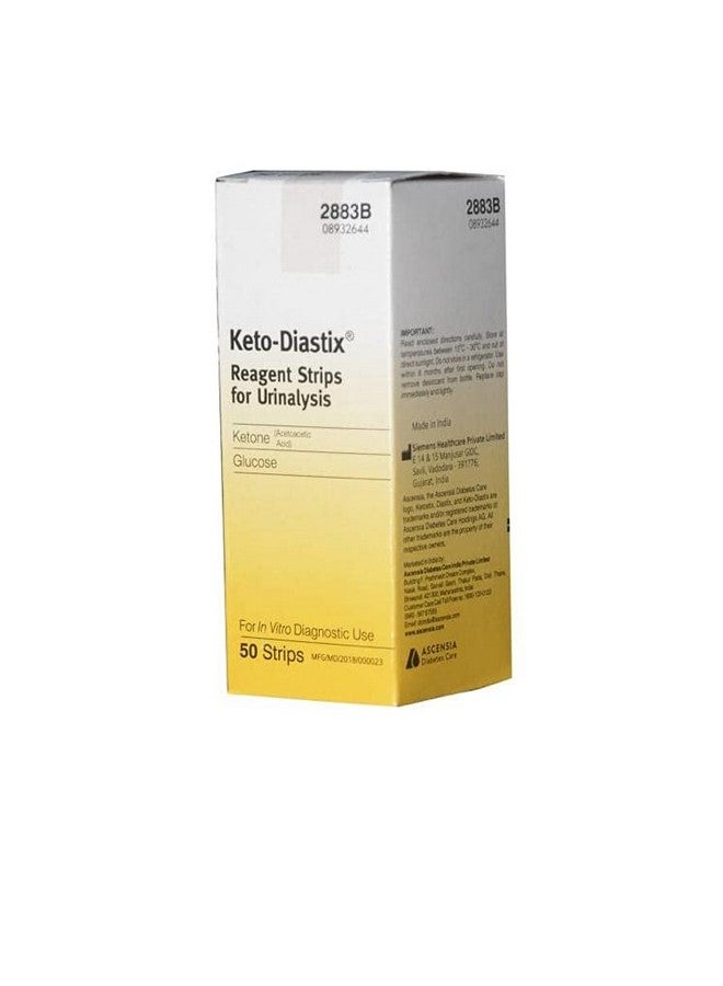 bayers Keto-Diastix Reagent Strips for Urinalysis- 50 Each - Image 2