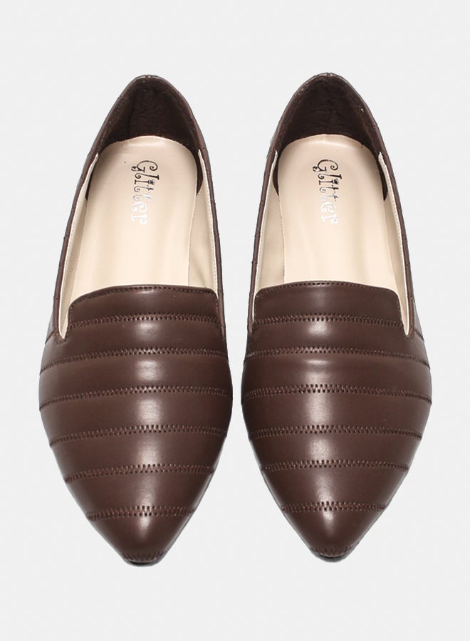 Glitter Women Ballerina - Brown - Image 3