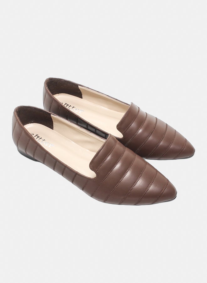 Glitter Women Ballerina - Brown - Image 1