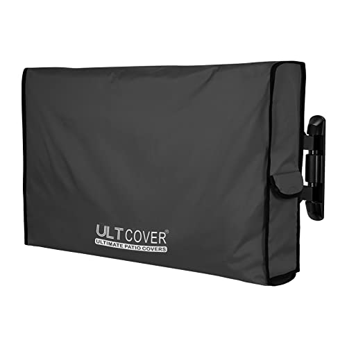 ULTCOVER Waterproof Outdoor TV Cover for 60-65 inch Outside Flat Screen Televisions with Mounts and Stands, Black - Image 1