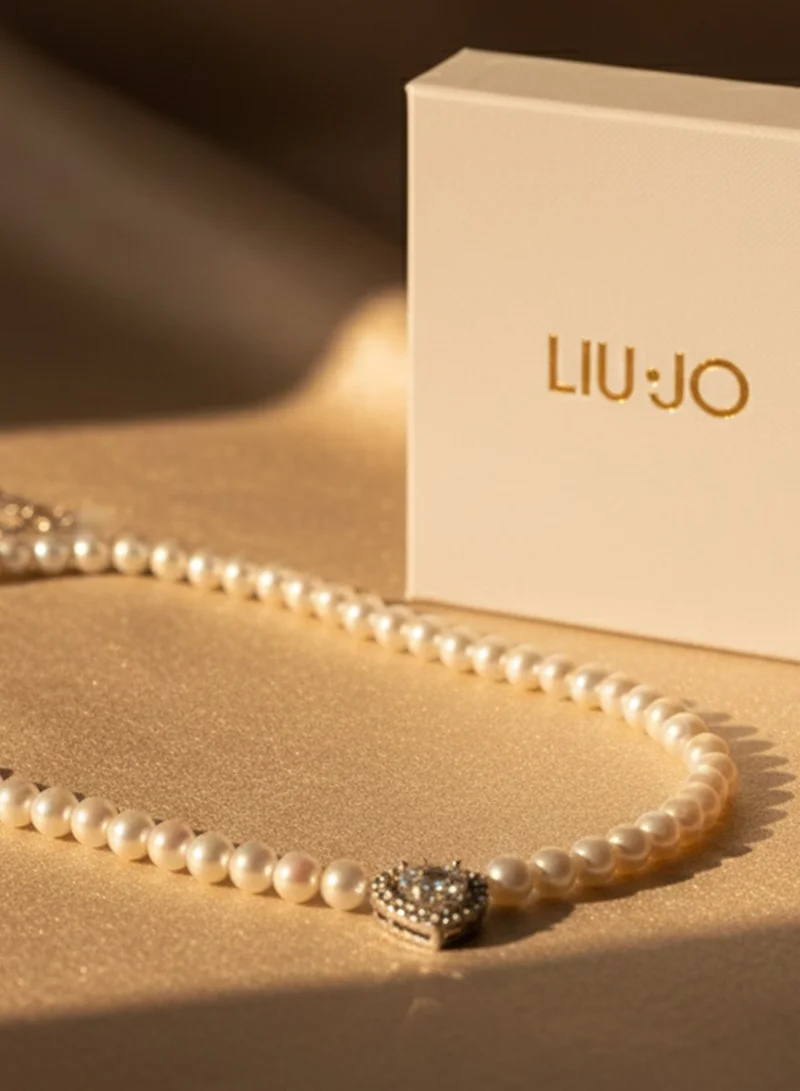 ليو جو قلادة ليو جو فضية لؤلؤية