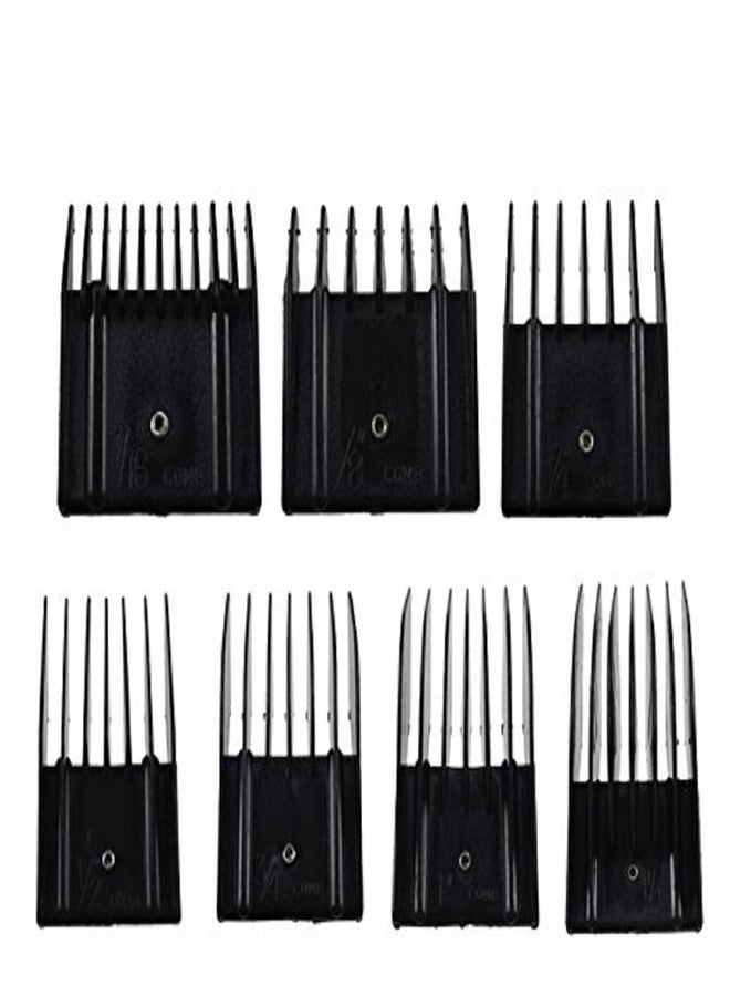 Miaco Universal Clipper Guide Comb Guard Set, 7 Pieces fits Oster Classic 76, A5, Andis AG, BG, etc. - Image 1