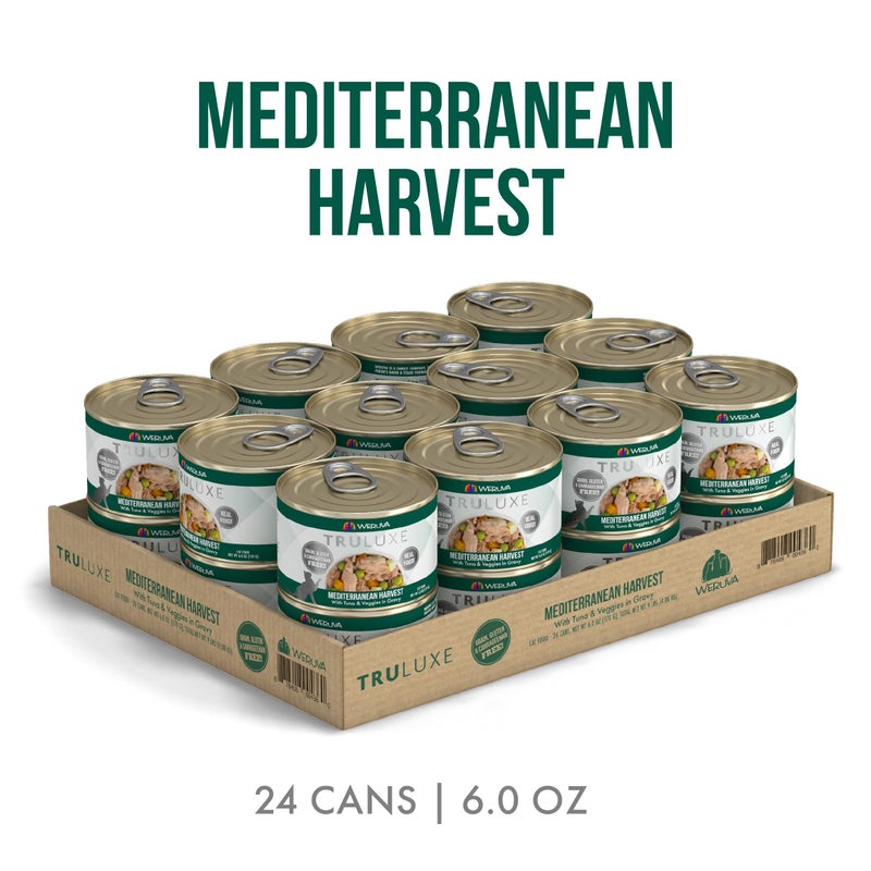 Weruva TruLuxe Cat Food, Mediterranean Harvest with Tuna Whole Meat & Veggies in Gravy, 6oz (Pack of 24) - Image 2