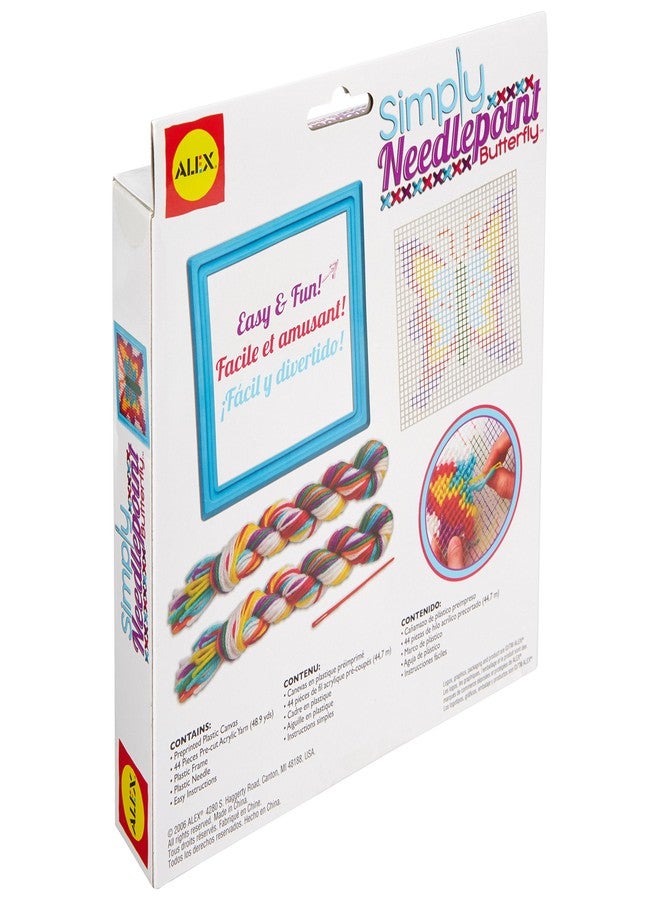 ALEX Toys Simply Needlepoint Butterfly Kids Art and Craft Activity - Image 2