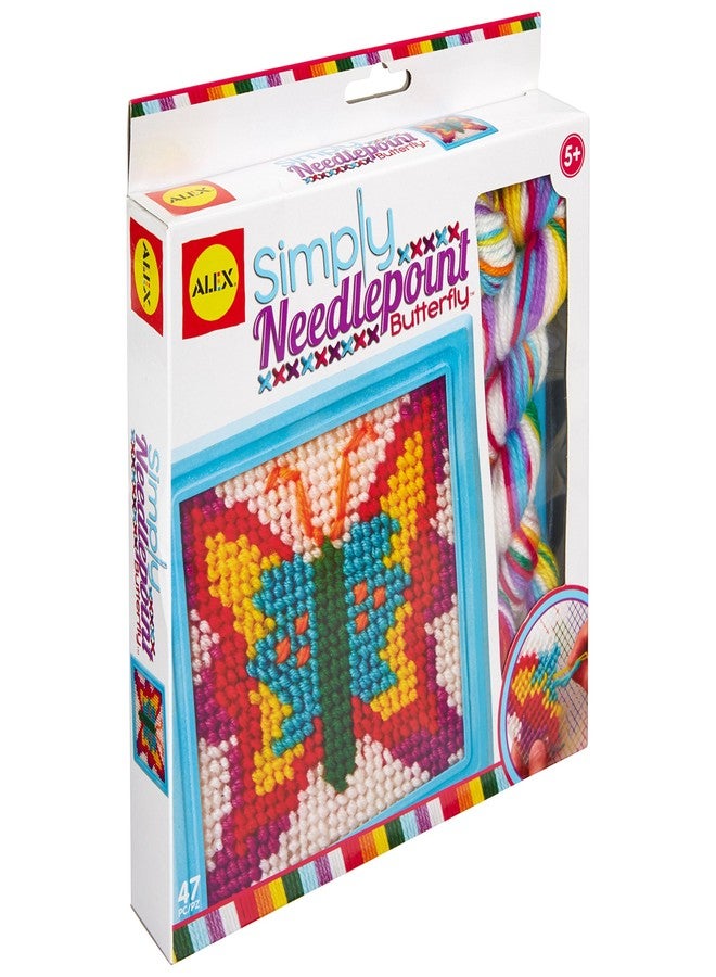 ALEX Toys Simply Needlepoint Butterfly Kids Art and Craft Activity - Image 1