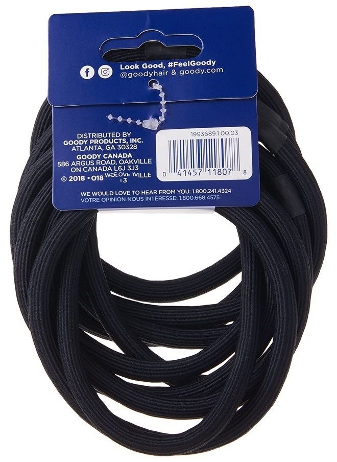 Goody Ouchless XL & Extra Thick Elastics, Black, 10.0 Count,  - Image 2