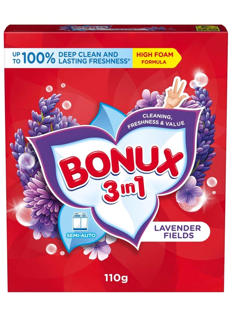 High Foam Powder Detergent Lavender Fields 110g